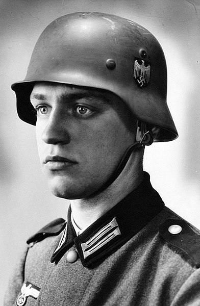 Werner Goldberg pictured as the "The Ideal German Soldier”